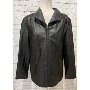 East 5th Women`s Black Casual Leather Jacket Size Large